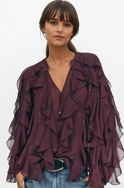 Eva | Blusa texturizada con volumen