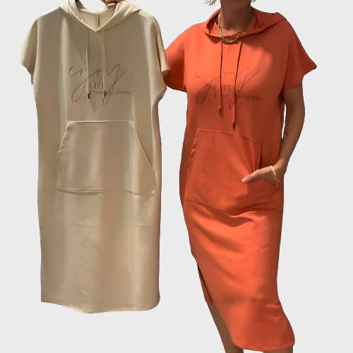 Susana | Vestido casual con capucha