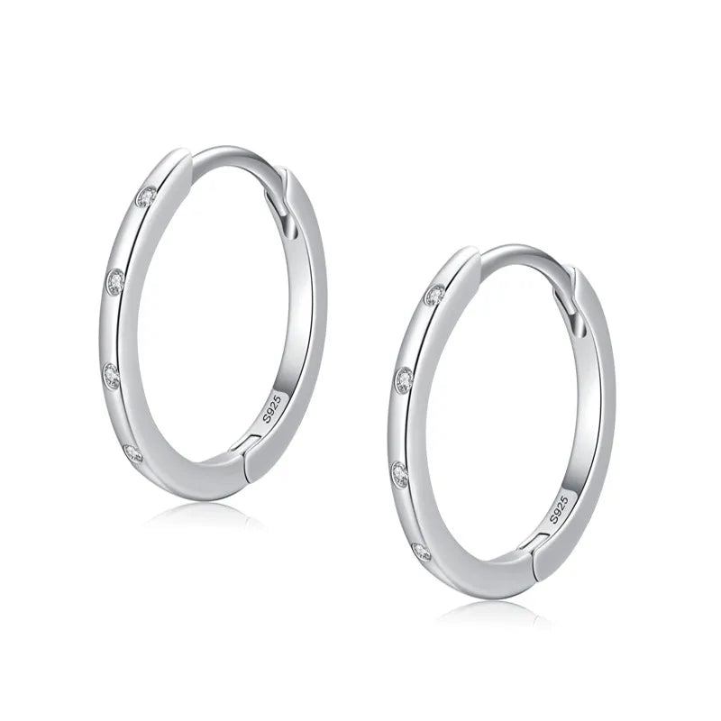 kara silver 7mm mini huggies