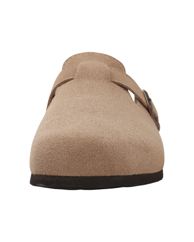 Zuecos Oxford de ante